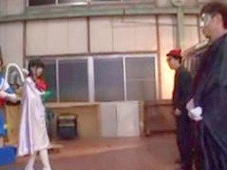 Japanese XXX Supergirls' Foursome with Evil Nippon Guy